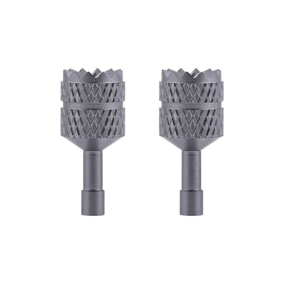 Two metallic brdrc joystick drill bit holders with textured diamond grip for pro remote control flip neo mini use