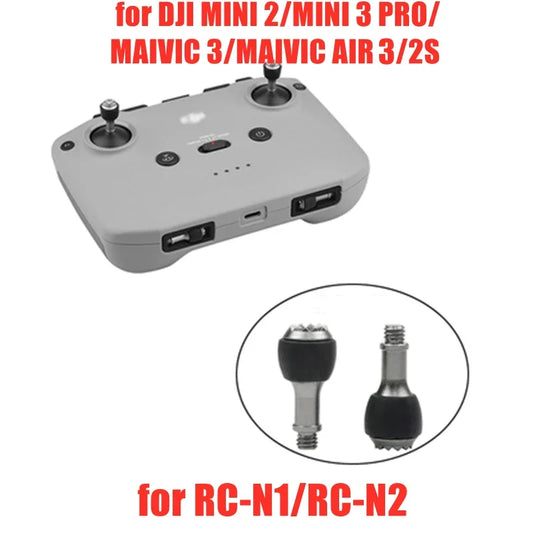 Gray brdrc joystick for pro remote control with black thumbsticks and usb ports for flip neo mini and mavic 4 pro