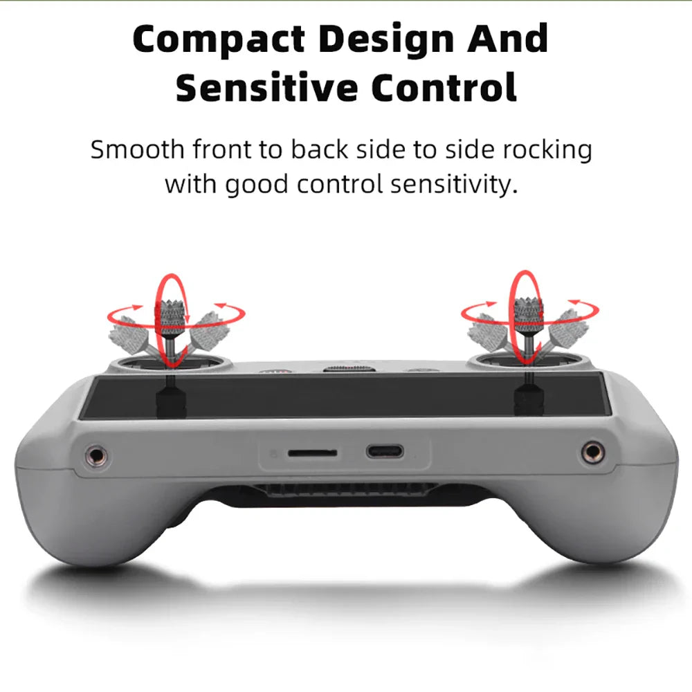 Gray plastic brdrc joystick with two analog sticks and ergonomic design for pro remote control flip neo mini use