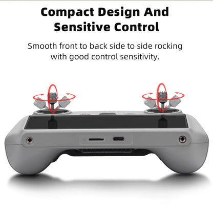 Gray plastic brdrc joystick with two analog sticks and ergonomic design for pro remote control flip neo mini use