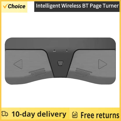 Black choice intelligent page turner wireless music pedal with ergonomic design and directional arrow buttons for electronic music sheet flipping