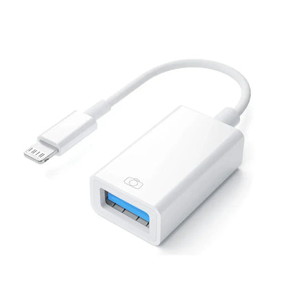 Byscoon usb 3.0 otg adapter cable white usb-c to usb-a adapter cable converter with blue interior for usb camera adapter use