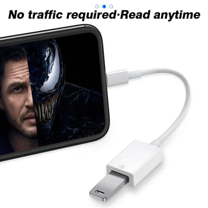 Byscoon white lightning otg adapter cable with metallic connector usb camera adapter cable converter for iPhone models