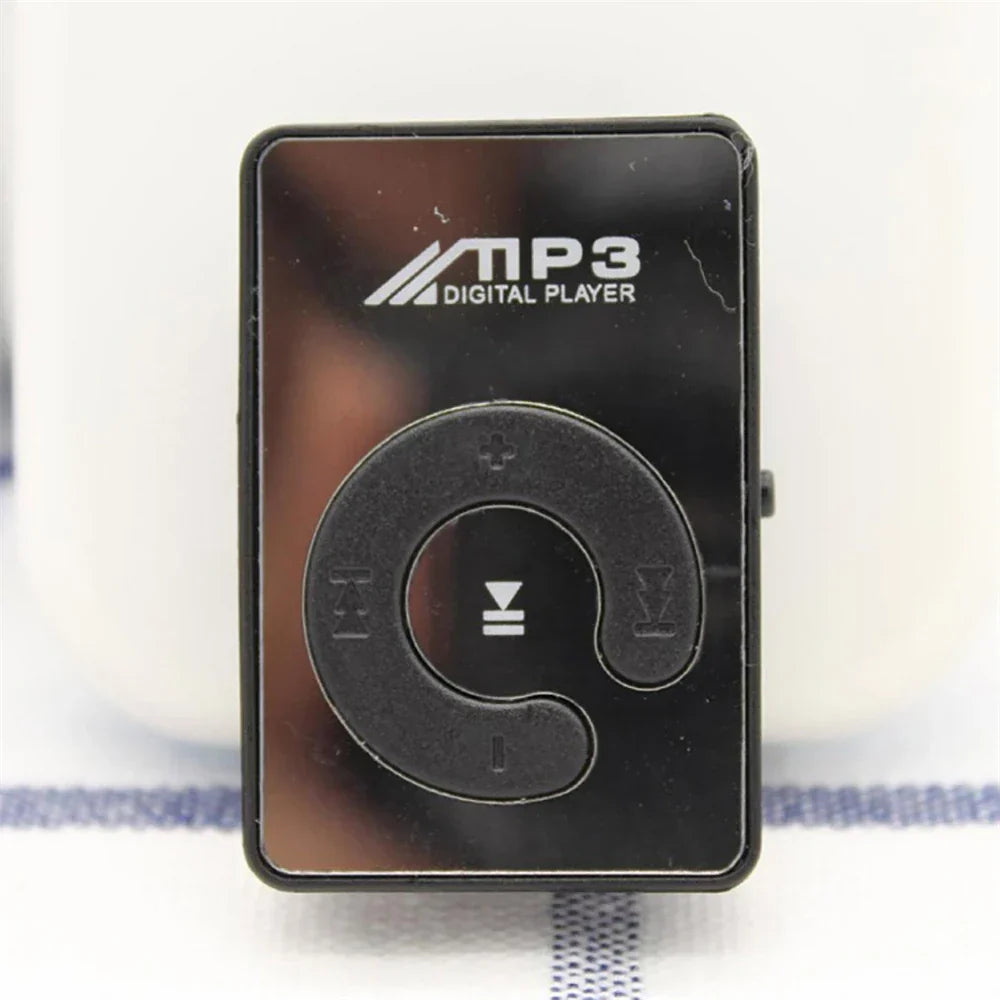 Black rectangular mp3 player walkman with circular control dial and micro tf card support for key portable hifi use