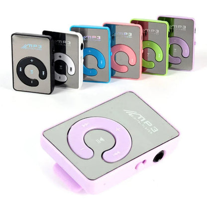 Pink plastic c key portable hifi mini clip usb mp3 player with gray faceplate supports micro tf card up to 16gb