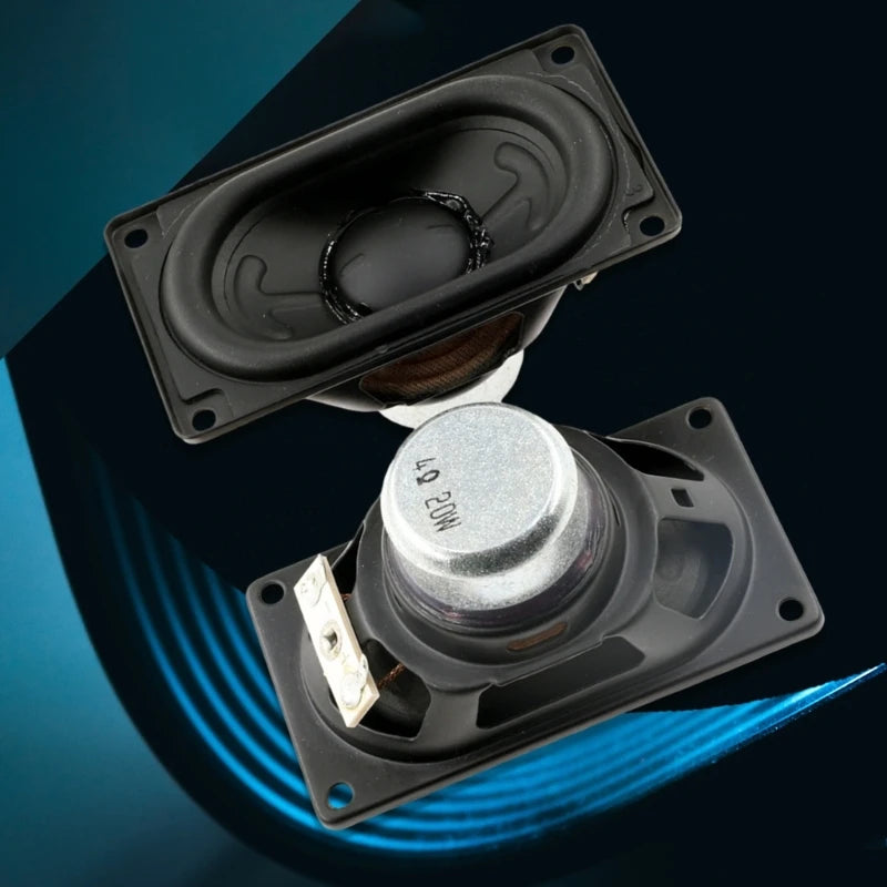 High Power 20W Rectangle Speaker Full Ranges Strong Bass 4580 Speaker Horn Repair Part for Flip 6 Flip 5 Bluetooth-compatible