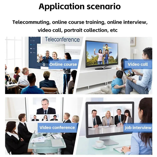 Camera 1080p hd computer usb network camera with built in microphone for work telecommuting and video calls