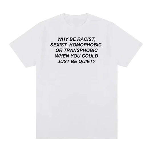 White cotton rapero frank hip hop camiseta with black printed text for rubia para mujer in a round neck short sleeve design