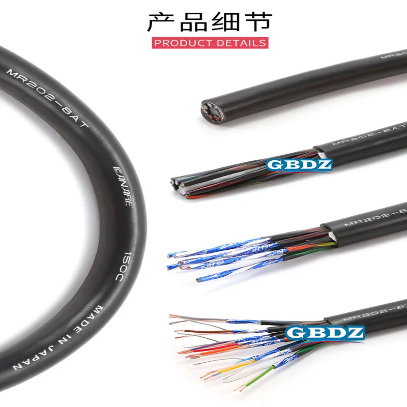 Black canare mr202-2at studio recording two-core aluminum foil shielded cable with durable outer sheath and color-coded wires