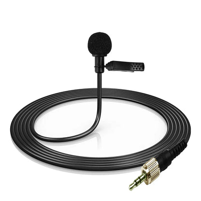 Black canfon professional lavalier microphone with foam windscreen clip suitable for sennheiser detiy comica saramonic boya wireless systems