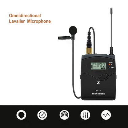 Black canfon professional lavalier microphone with omnidirectional capsule and digital receiver for sennheiser detiy comica saramonic boya wireless systems