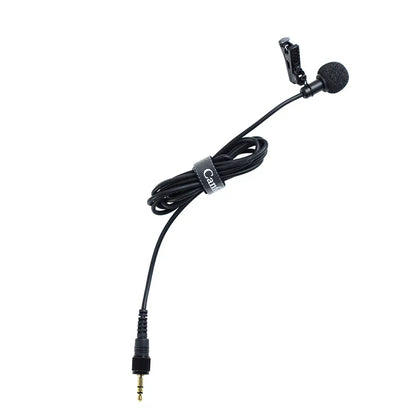 Black canfon professional noise-cancelling lavalier microphone with foam windscreen and 3.5mm jack for saramonic boya comica wireless systems
