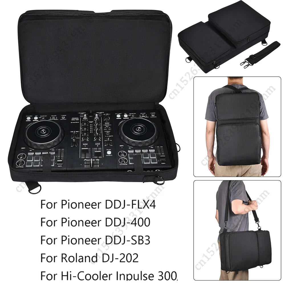 Black padded carrying case for pioneer dj ddj-sb3 audio dj console mixer protector designed for professional use