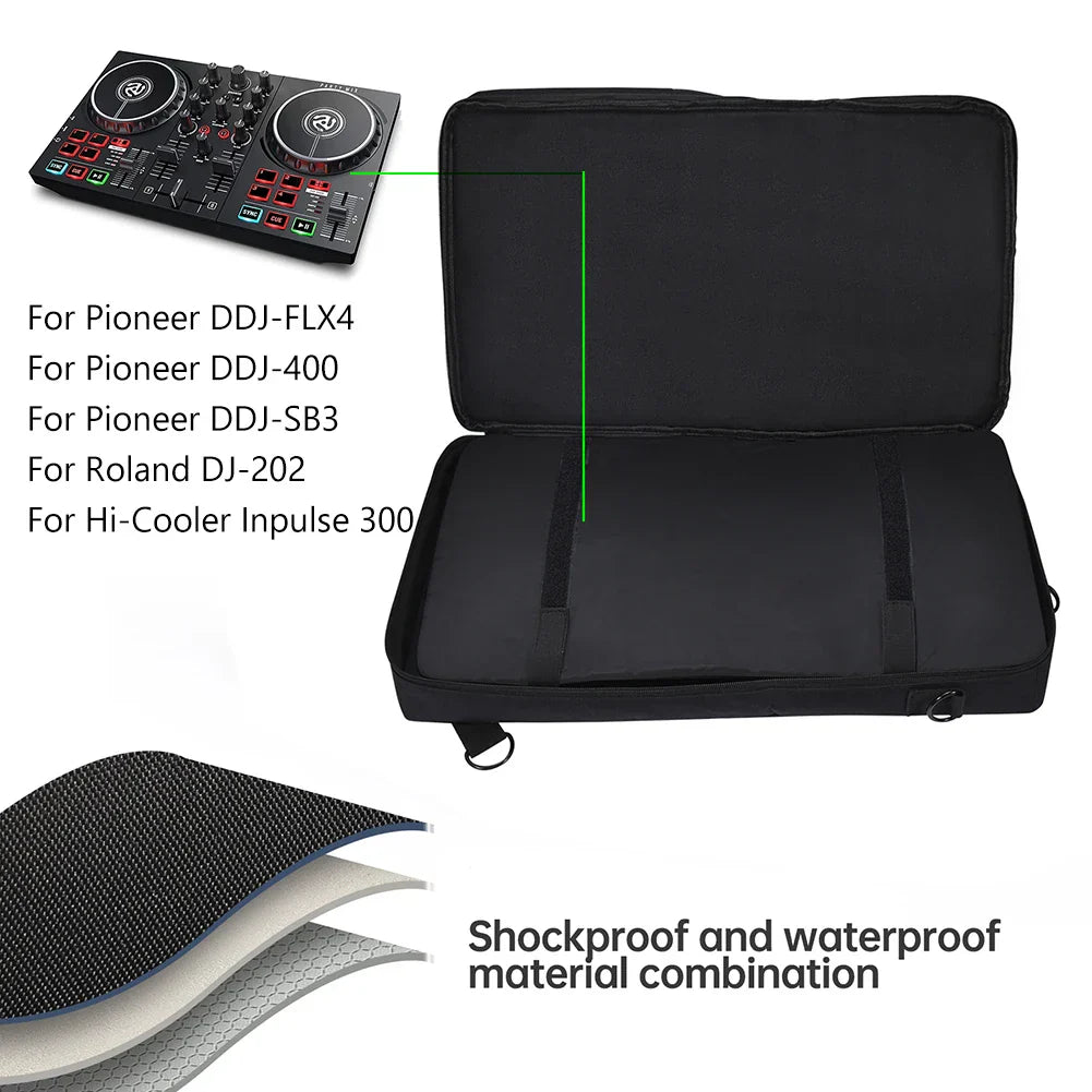 Black shockproof and waterproof carrying case for pioneer dj ddj-sb3 audio dj console mixer protector