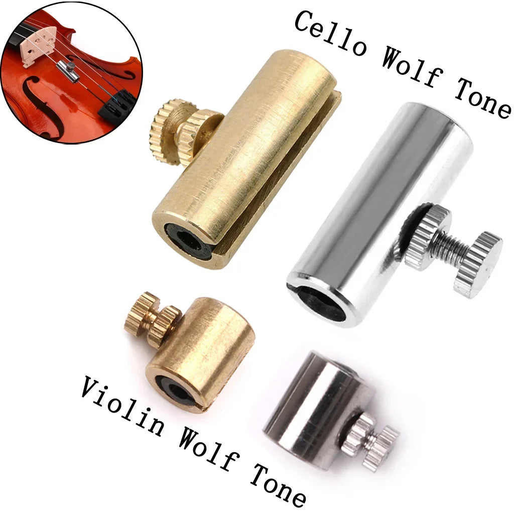 Gold and silver metallic cello eliminating wolf tone tuning devices musical instrument accessories for violin playing
