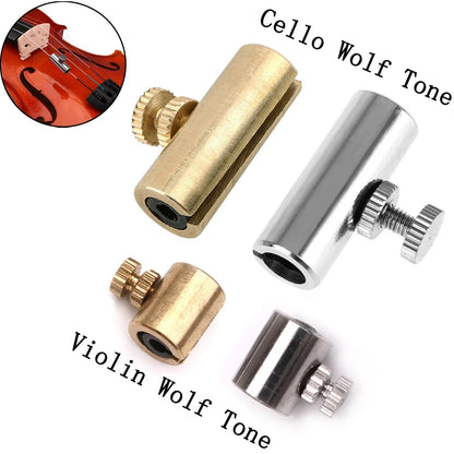 Gold and silver metallic cello eliminating wolf tone tuning devices musical instrument accessories for violin playing