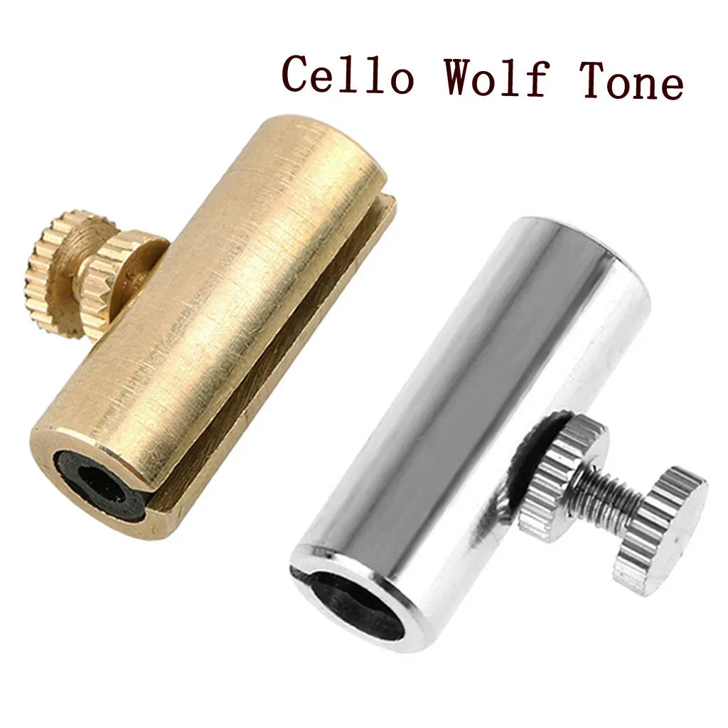 Cello wolf tone tailpiece tuning pegs in gold brass and silver chrome finish for cello eliminating wolf noise and instrument accessories violin