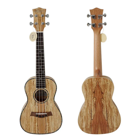 Aiersi brand 24 inch concert ukulele with natural wood finish silver tuning pegs and custom logo from china leading ukulele factory