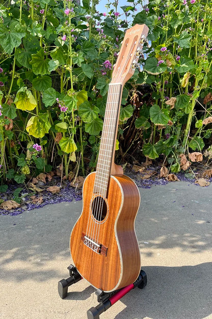 Aiersi brand 24 inch concert ukulele with laminated koa wood and natural finish from china leading ukulele factory