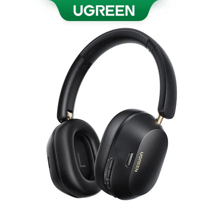 Black Ugreen choice wireless Bluetooth over-ear headphones with 43db hybrid active noise cancellation and spatial audio