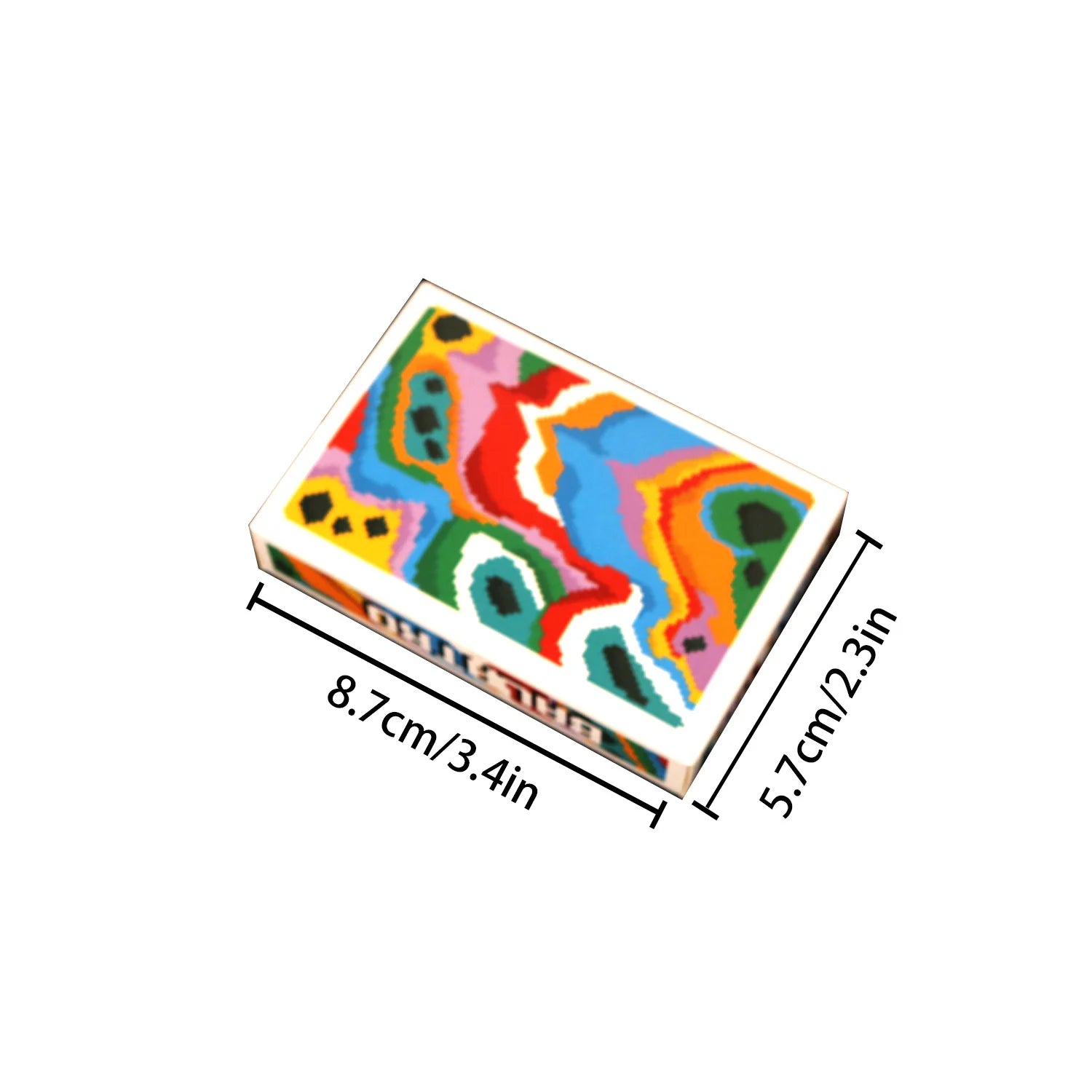 A classic balatro joker poker card set with a white edged box featuring vibrant swirling patterns for collectibles cards games