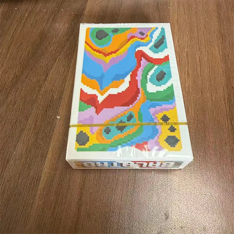 A vibrant pixel-art classic balatro joker playing card set in a white box with colorful swirls for collectibles cards games
