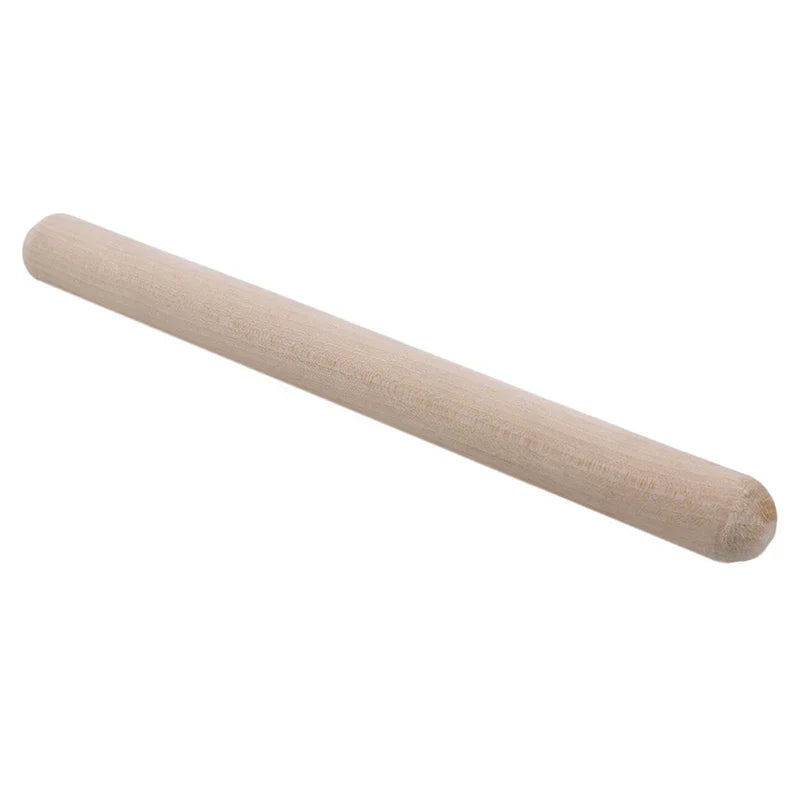 Light-colored wooden classic claves rhythm percussion instrument with smooth rounded ends for kid children musical use