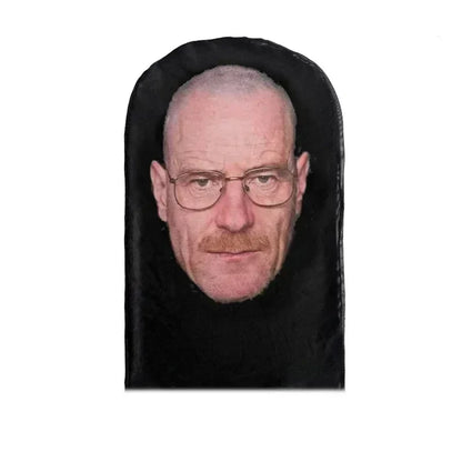 Black hooded cosplay 3d printed mask stretch mesh full face role play headdress for men women hip hop fashion