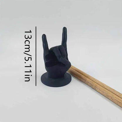 Black plastic creative rock hand drum stick holder 13cm tall drumstick display stand for drummers