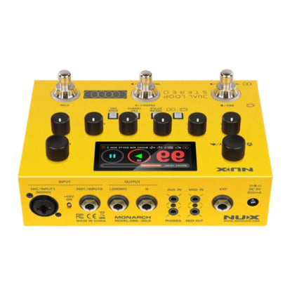 Pedal Dual-Track looper & Dual Drum Kit with High-definition Color LCD display for Guitarists and Singer-songwriters