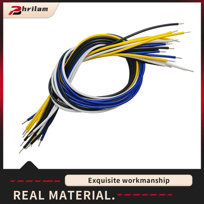 PHRILAM Set of 16pcs 22AWG Guitar Pickup Connection Wire Circuit Pickup Wire for Guitar and Other Musical Instruments，4 Colors
