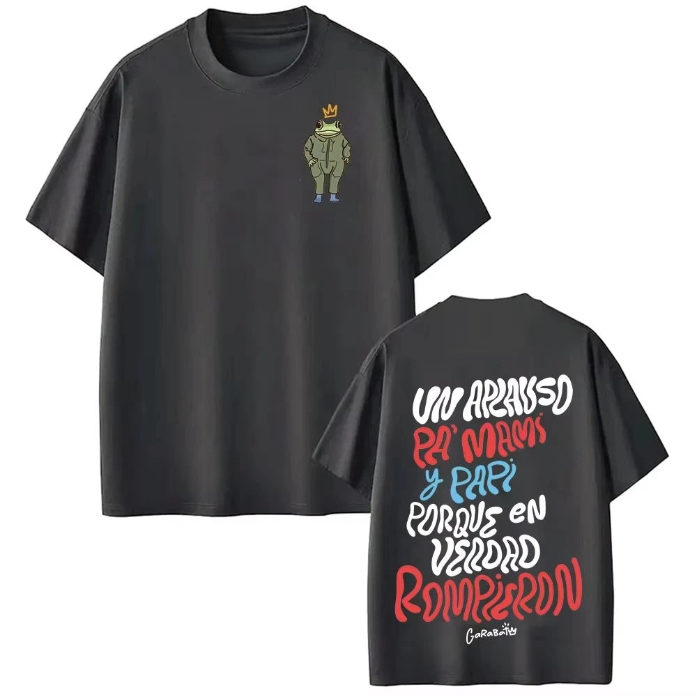 Rapper Bad Bunny Tour 2026 Album Merch T Shirt Debi Tirar Mas Fotos DTMF Fashion T-shirt Men Hip Hop Pop Music Short Sleeve Top