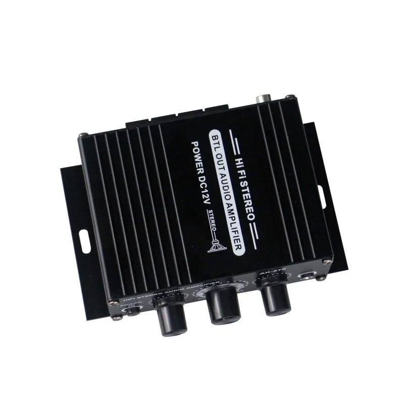12V 400W Stereo Mini Amplificador Audio Power Amplifier HIFI 2CH Audio Music Player Stereo Audio Amplifier for Mic Car Home