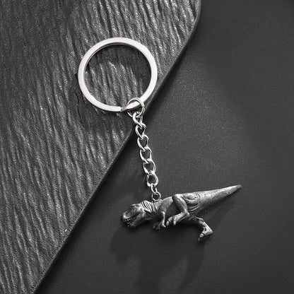 Hip-Hop Little Dinosaur Keychain Car Pendant Suitable for Men and Women Fashion Punk Personality Birthday Gift