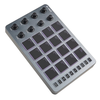 M-VAVE SMC-PAD, 16-Pad MIDI Controller,USB-C Interface， Portable Beat Maker & 3.5mm Output Interface