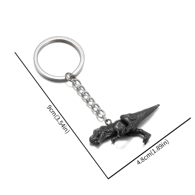 Hip-Hop Little Dinosaur Keychain Car Pendant Suitable for Men and Women Fashion Punk Personality Birthday Gift