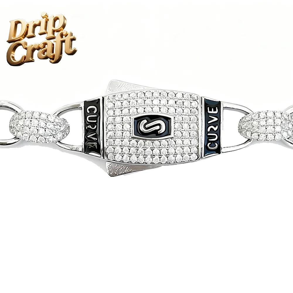 Hip-hop Hot Selling Classic 14K Gold-plated Brass Cuabn Cadena Necklace Cuban Bracelet Hip-hop Jewelry Handmade