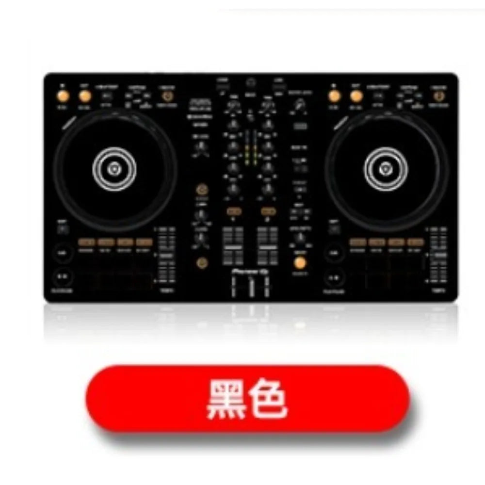 Black pioneer ddj400 controller disc with gold knobs featuring film panel protection sticker skin