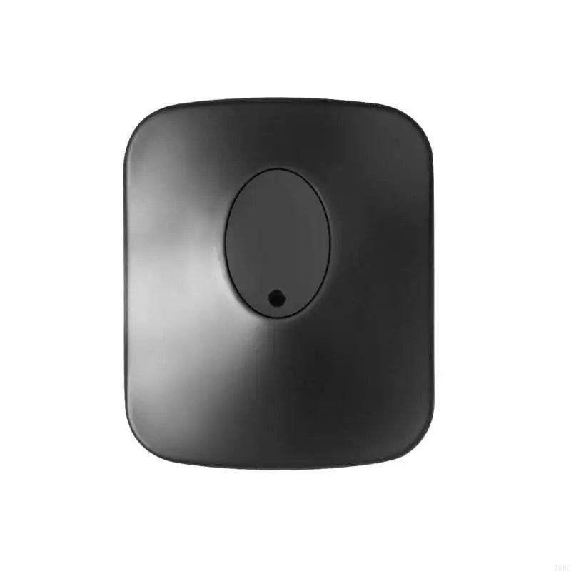 Black matte professional studio monitors speaker stands with rounded edges and central oval button for surround sound speaker