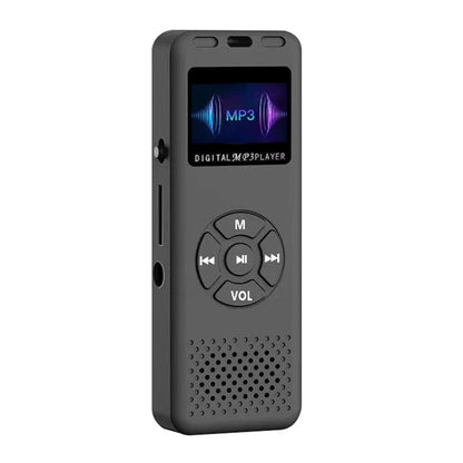 Black digital voice recorder mini mp3 player professional dictaphone with screen and control buttons radio 32gb 64gb