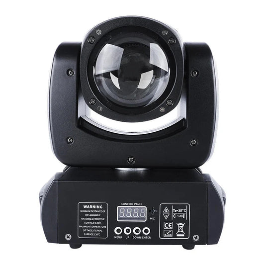 Black led moving head spotlight with clear lens and digital control panel for 180w gobo spot prisms disco club lighting