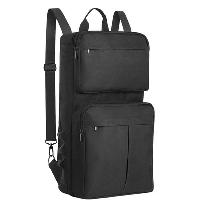 Black nylon dj backpack with multiple zippered compartments and adjustable straps for pioneer ddj-400 roland dj-202 controller case shockproof