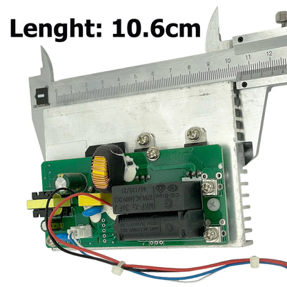 Green circuit board with black components and silver screws measured by caliper for club dmx512 cold spark device fountain parts heat coil