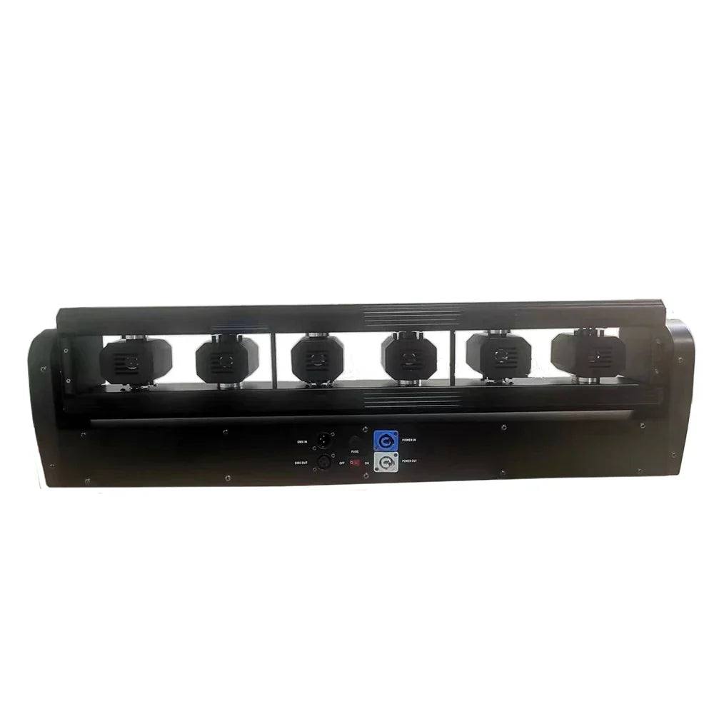 Black five-head led laser projector 6x500mw beam lasers dmx with control panel for dmx control moving head lighting