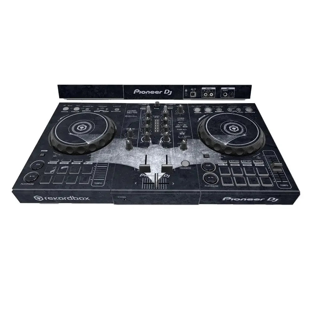 Black pioneer ddj-400 sb3 dj player controller with matte finish and silver accents featuring machine protective film