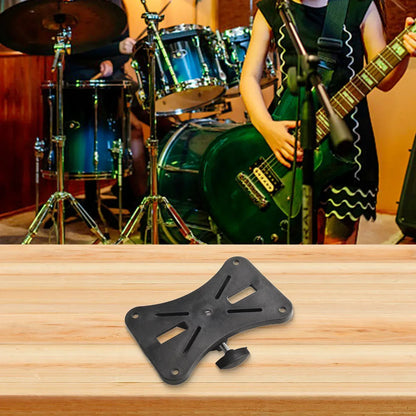 Black plastic djpa speakers cap monitor mount bracket with adjustable arm screw mechanism for easy installation mount