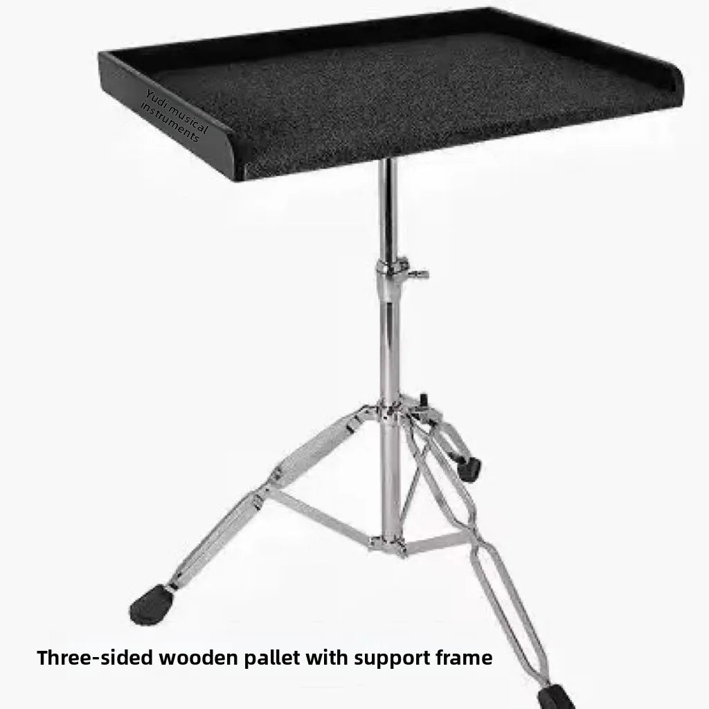 Black textured drum throne with chrome adjustable stand ideal for drum kit paddle and paddle tray percussion setups