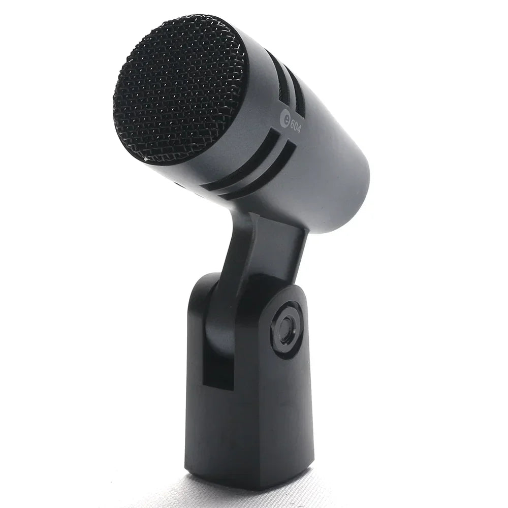 Black r04 condenser drums microphone professional with mesh grille matte finish for dynamic wired audio drum kit cardioid use