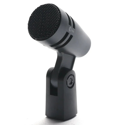 Black r04 condenser drums microphone professional with mesh grille matte finish for dynamic wired audio drum kit cardioid use
