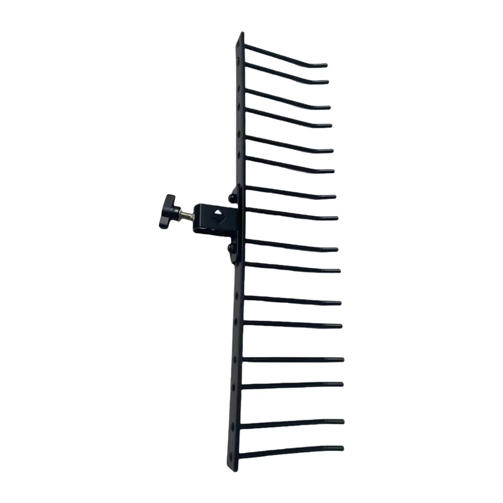 Black metal drumsticks display stand with adjustable clamp holds 4-5 pairs for mallets collection stable professional use